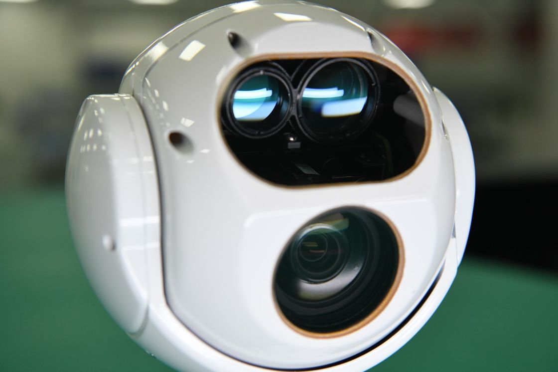 1080p dois sistema de escolha de objetivos ótico do sensor da linha central 1kg EO eletro com Rangefinder do laser
