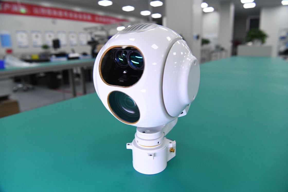 Câmera ótica 12V da suspensão Cardan do UAV do Rangefinder do sensor e do laser do EO de três linhas centrais eletro