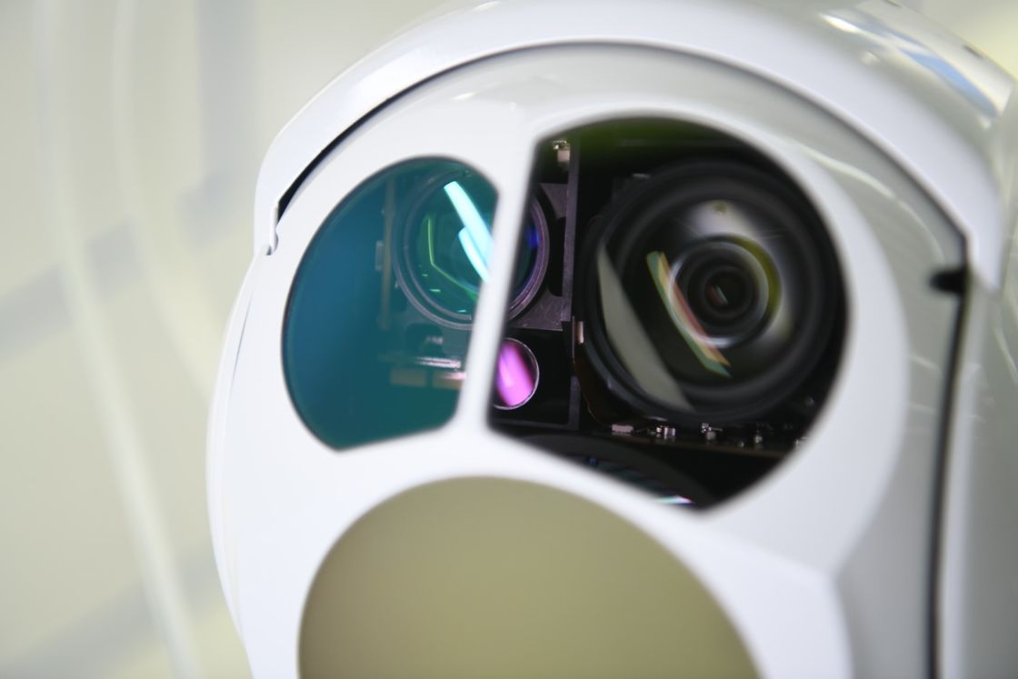 câmera térmica Uncooled da suspensão Cardan do UAV do IR da onda longa de 63mm com o sensor de 30X EO