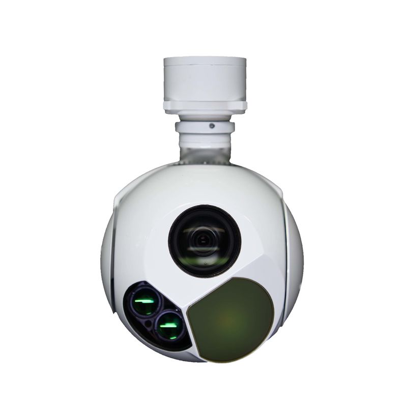 1,1kg Sensor IR EO de três eixos UAV Gimbal Camera com função de alcance de laser