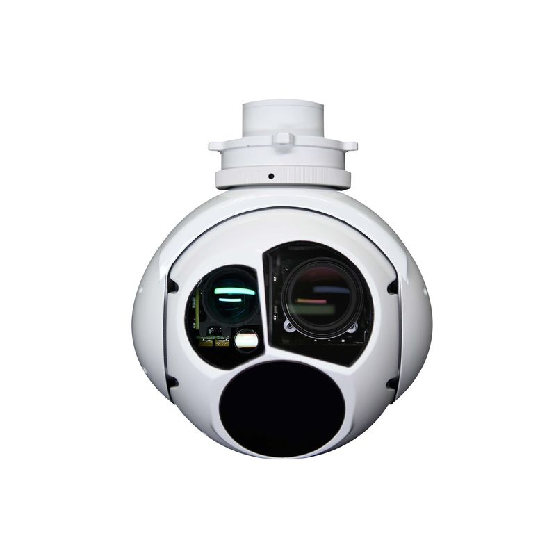 Câmera Electro Óptica 24V Sensores Infravermelhos Resolução 1920x1080 Airborne UAV Drone Pod