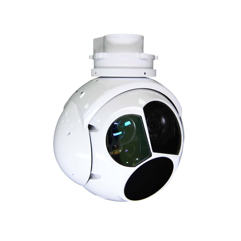 Câmera Electro Óptica 24V Sensores Infravermelhos Resolução 1920x1080 Airborne UAV Drone Pod